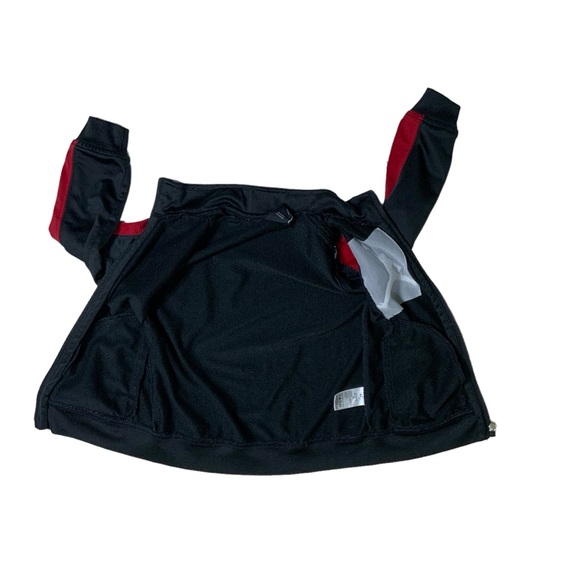 Air Jordan Jacket Zip Up Basketball Starter Red White Stripe Black Boys 4T - Picture 8 of 16